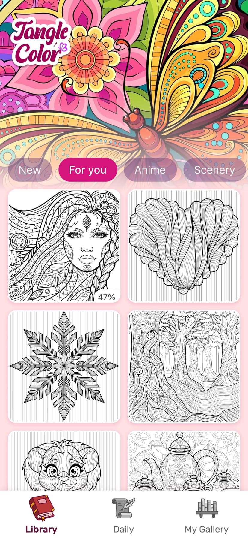 Tangle Color by Number Book screenshot 6 - screenshot