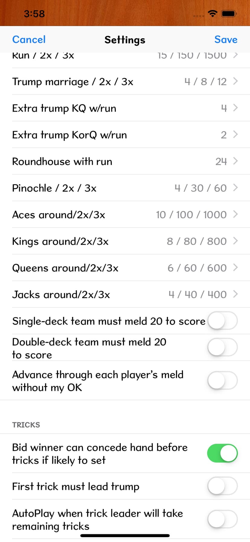 Pinochle+ screenshot 7 - screenshot
