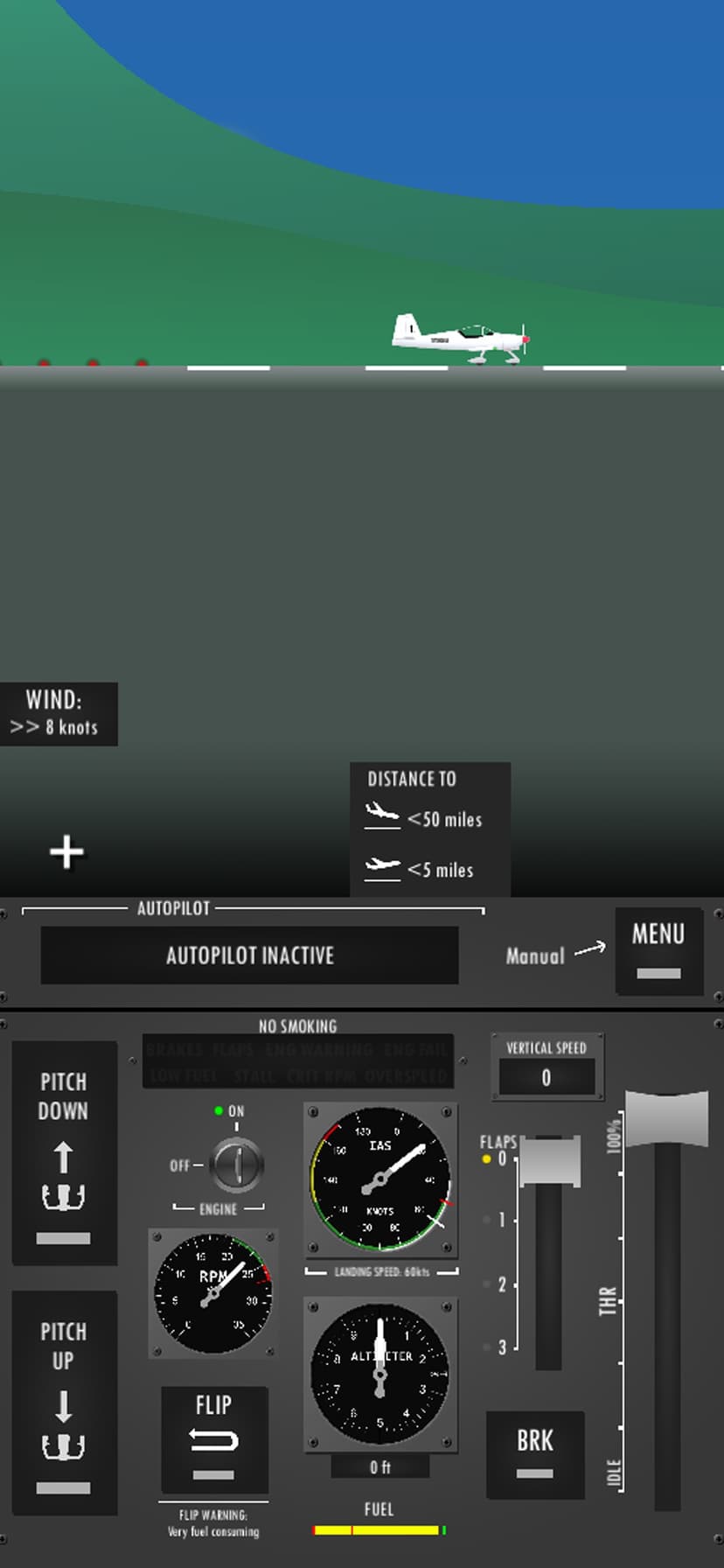 Flight Simulator 2d screenshot 1 - screenshot