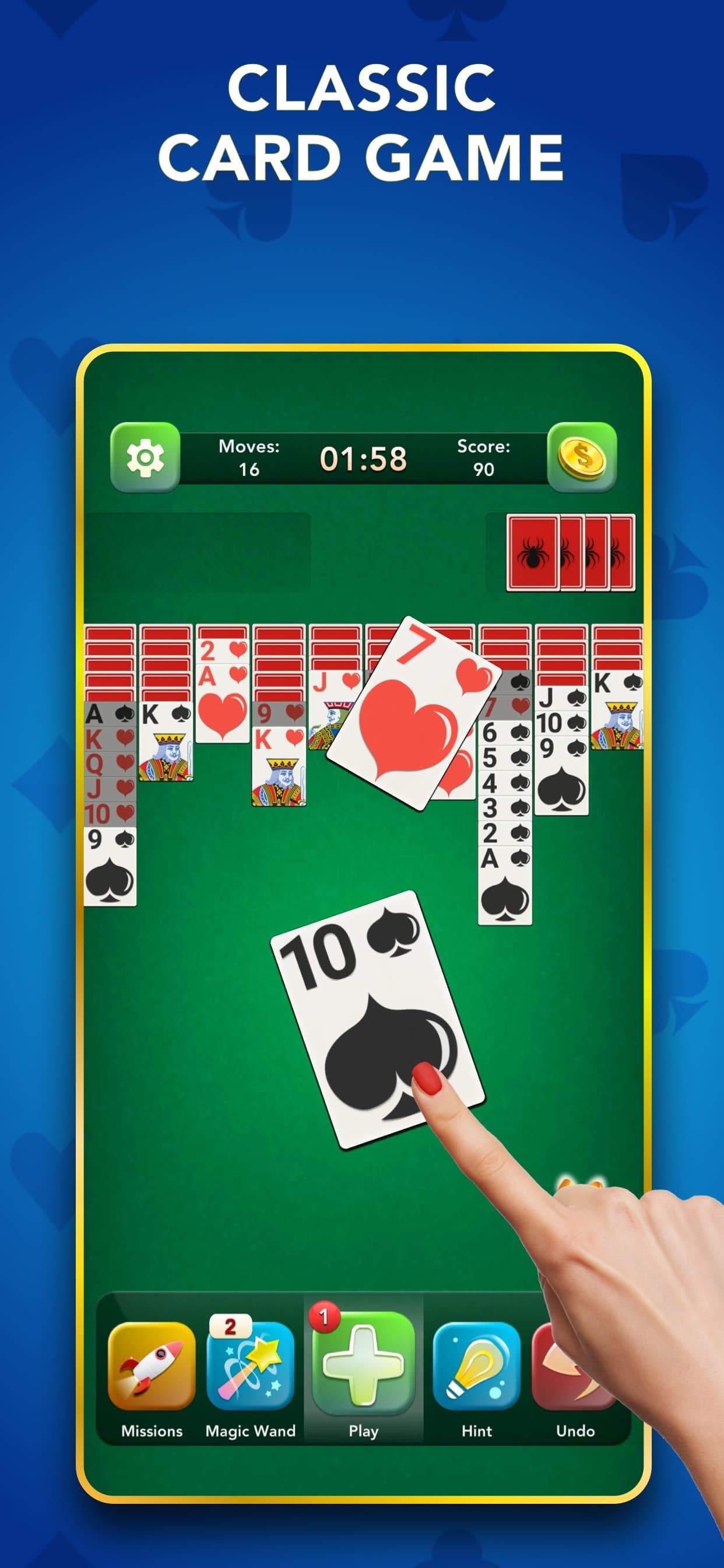 Spider Solitaire, Card Game screenshot 1 - screenshot