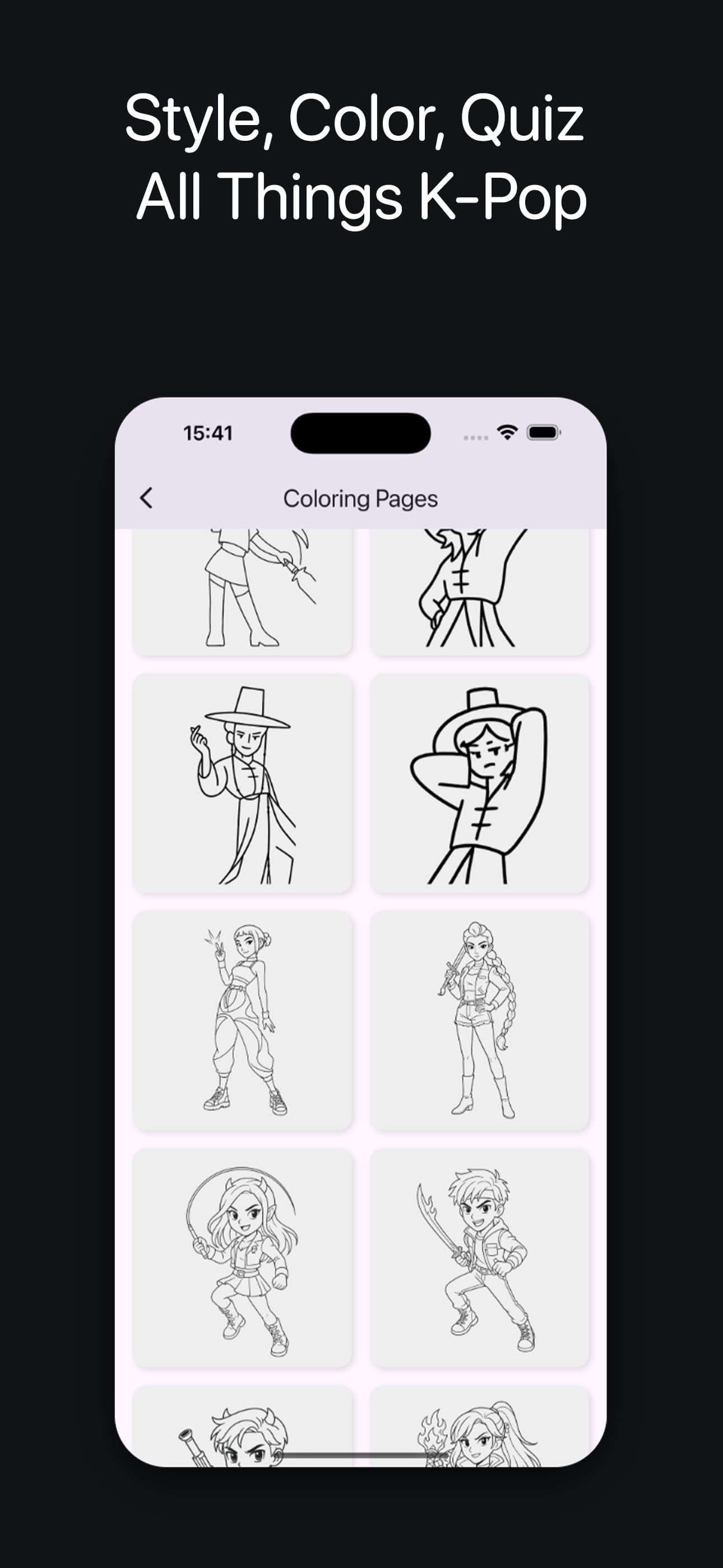 Kpop Quiz & Coloring Game screenshot 3 - screenshot
