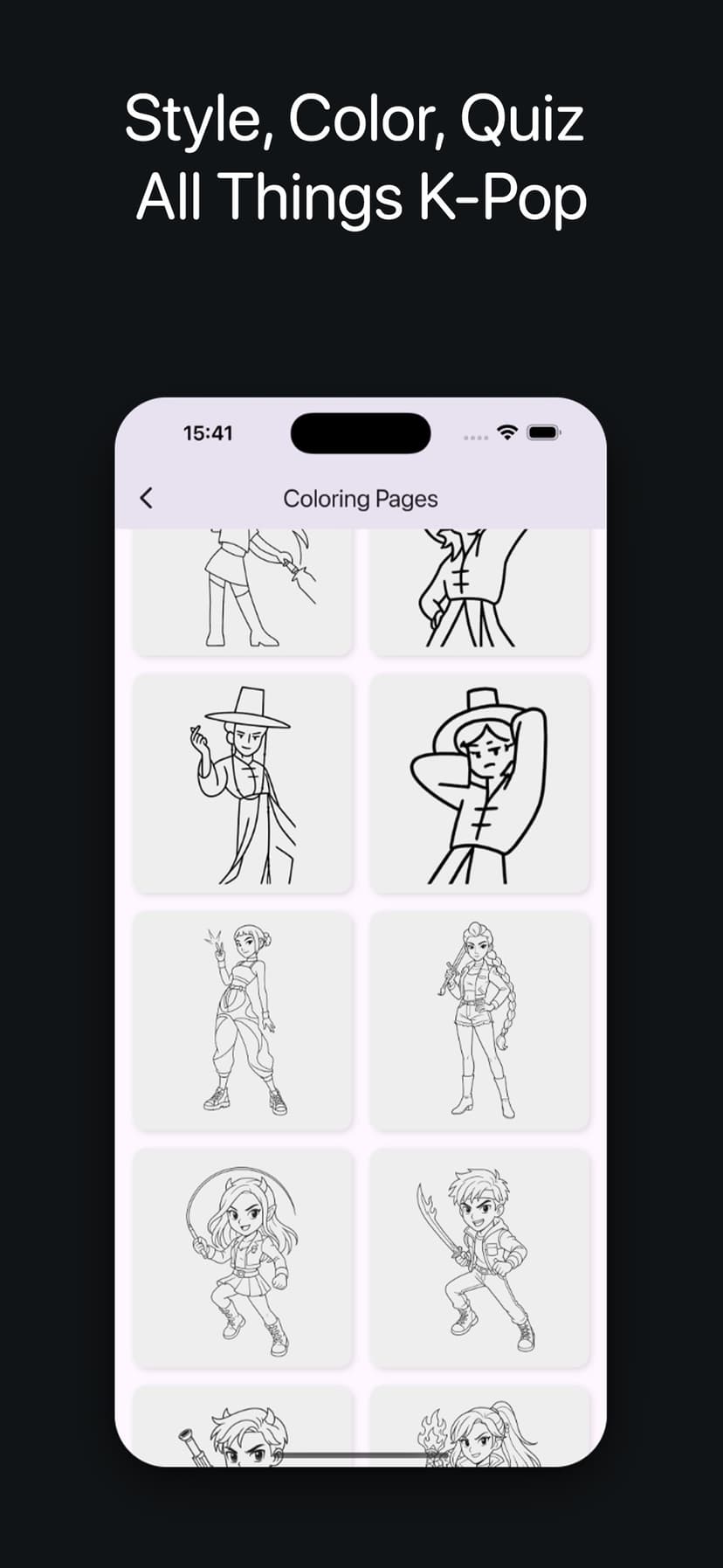 Kpop Quiz & Coloring Game screenshot 3 - screenshot