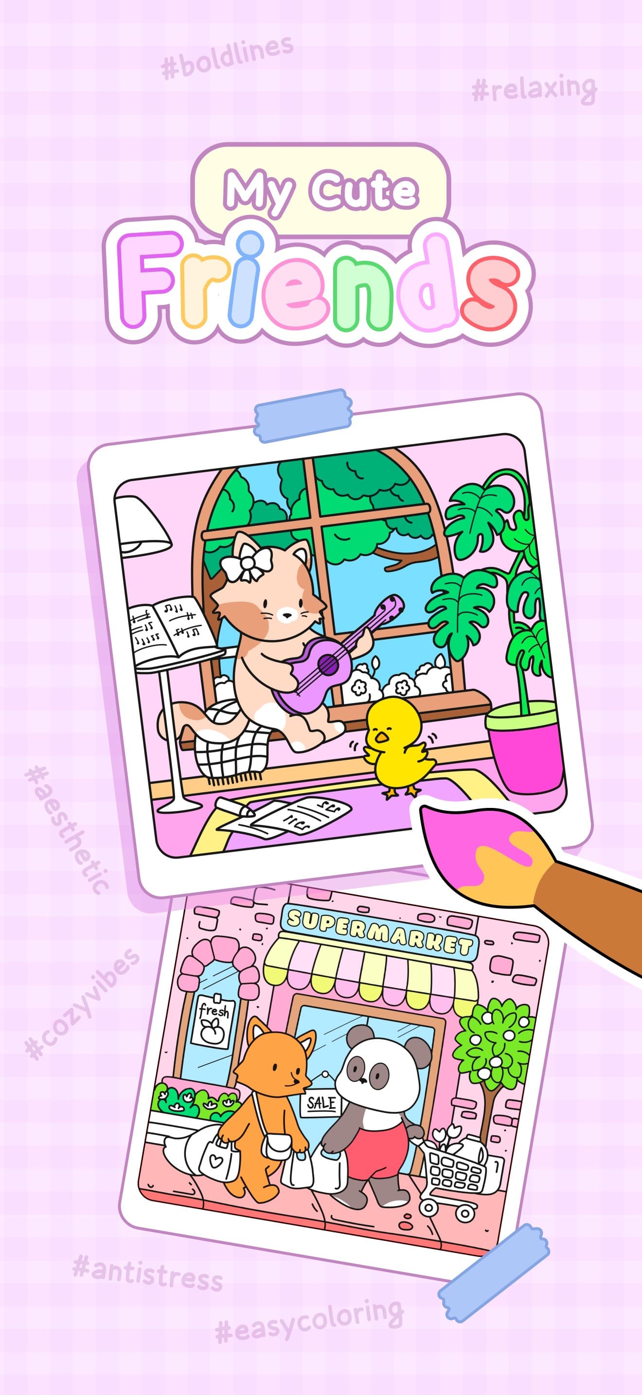 My Cute Friends: Coloring Book screenshot 1 - screenshot