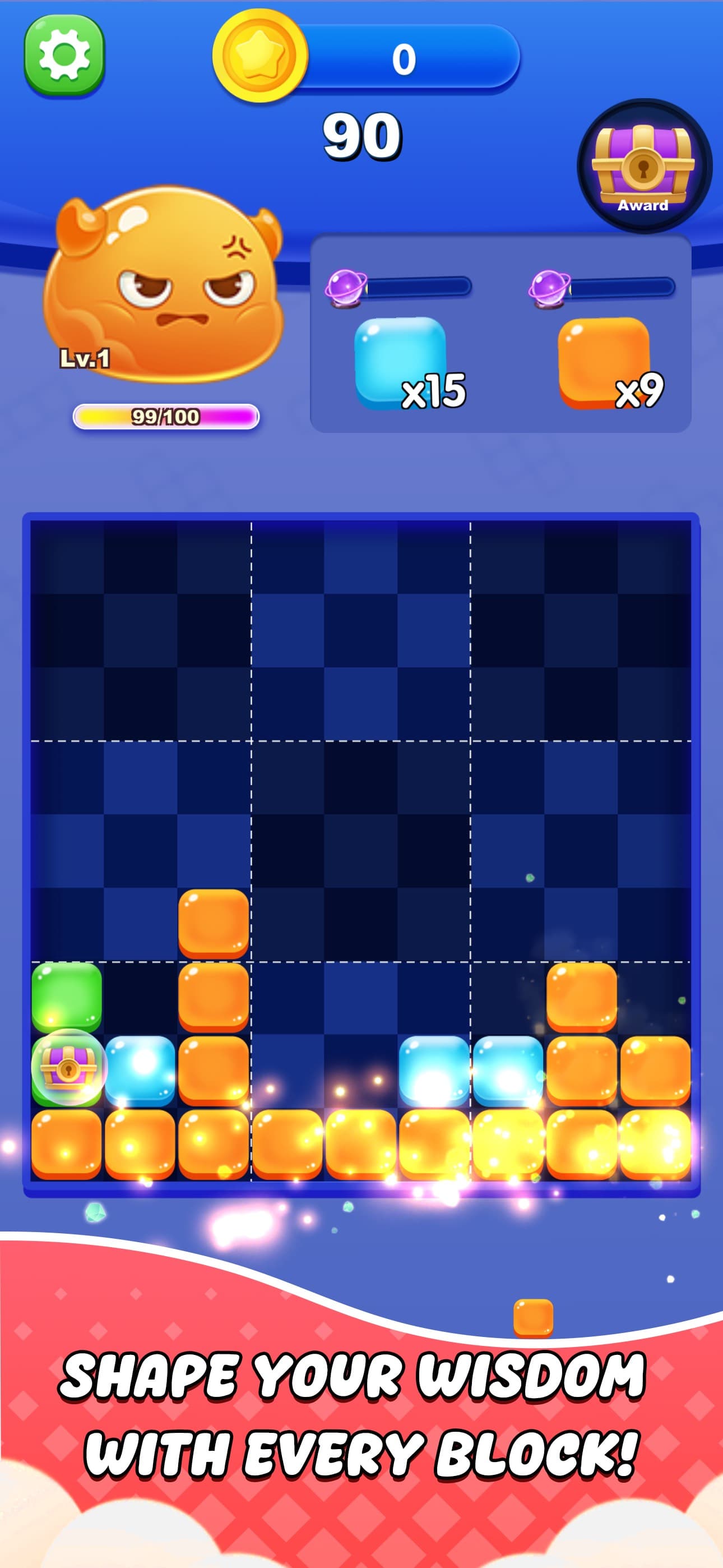 Block Puzzle Pudding: Slime Go screenshot 1 - screenshot