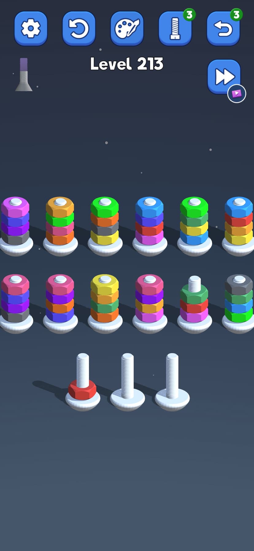 Nuts and Bolts: Sort Puzzle screenshot 3 - screenshot