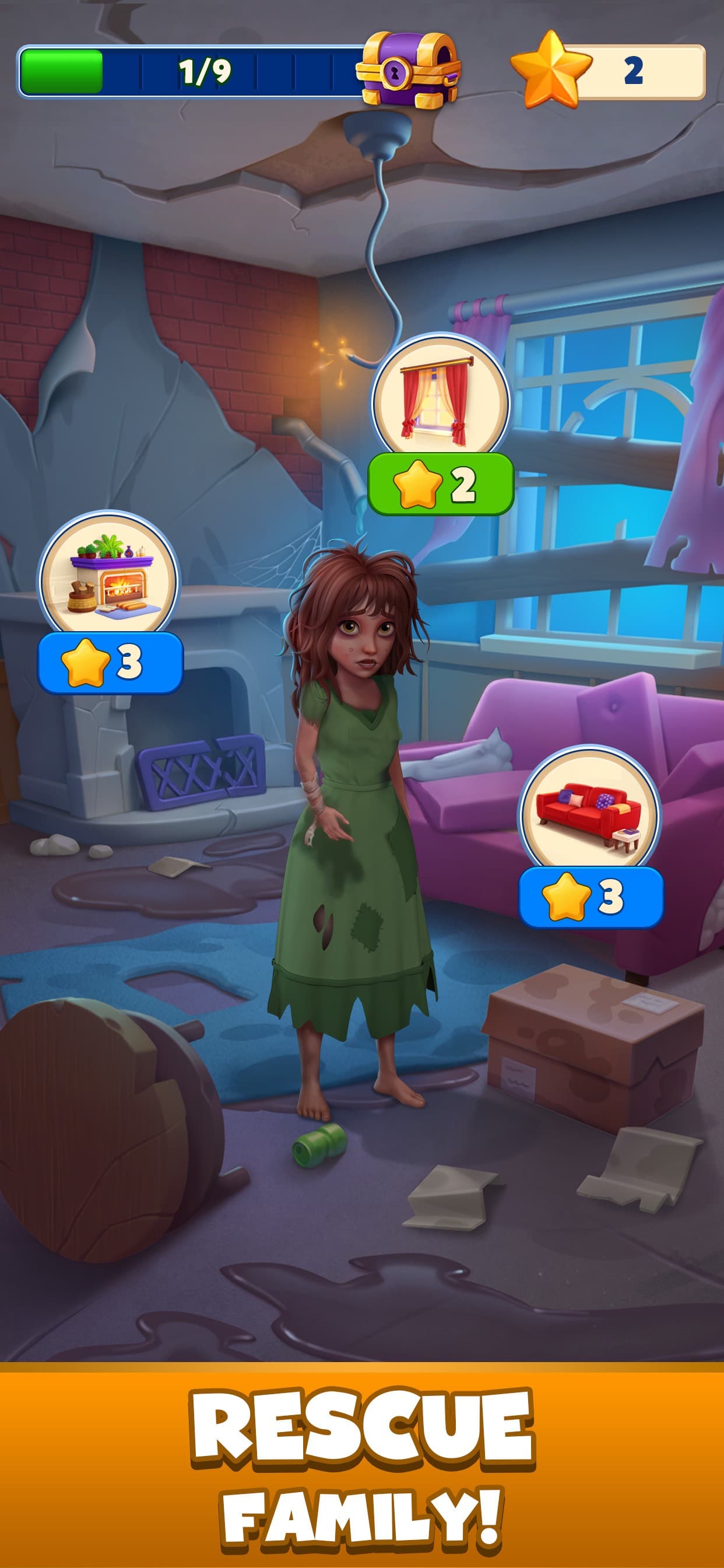 Goodwill Tiles: Match & Rescue screenshot 1 - screenshot