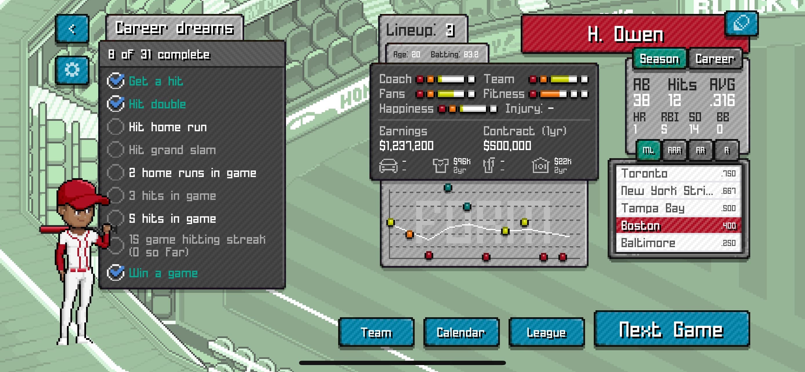 Pixel Pro Baseball screenshot 4 - screenshot