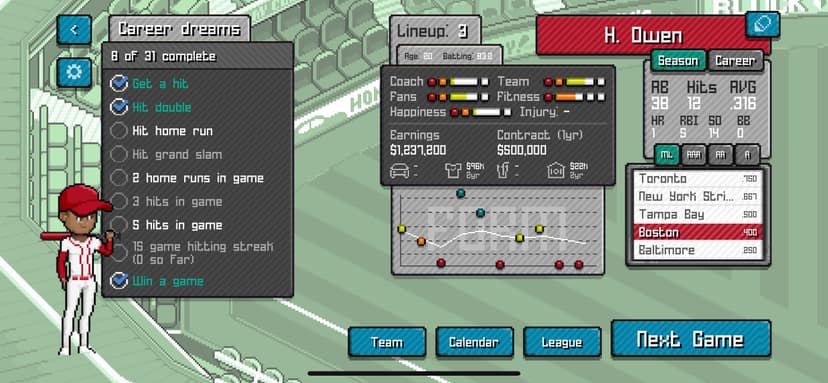 Pixel Pro Baseball screenshot 4 - screenshot