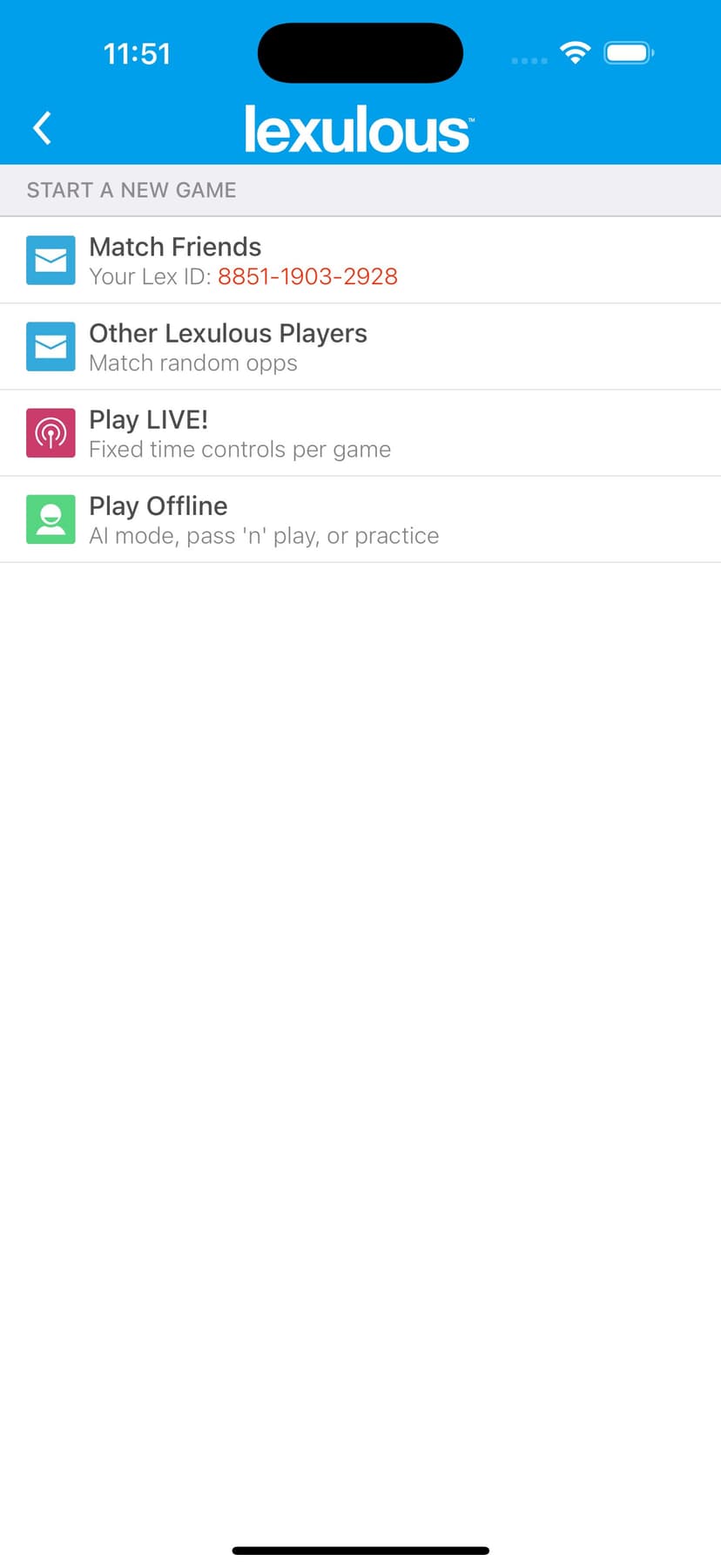 Lexulous Word Game Lite screenshot 3 - screenshot