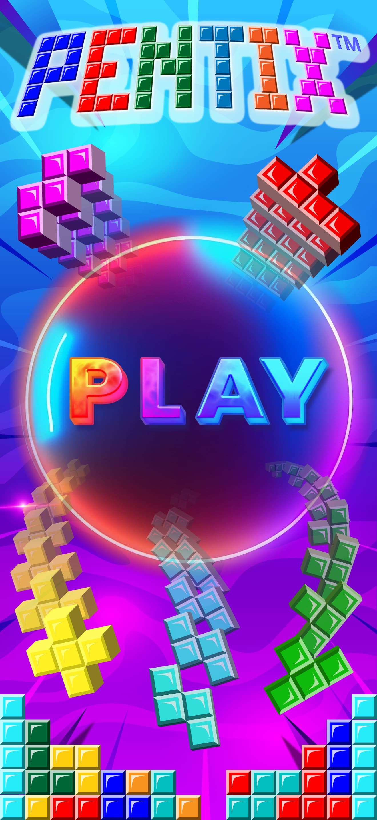 Pentix Nova - Falling Blocks screenshot 1 - screenshot