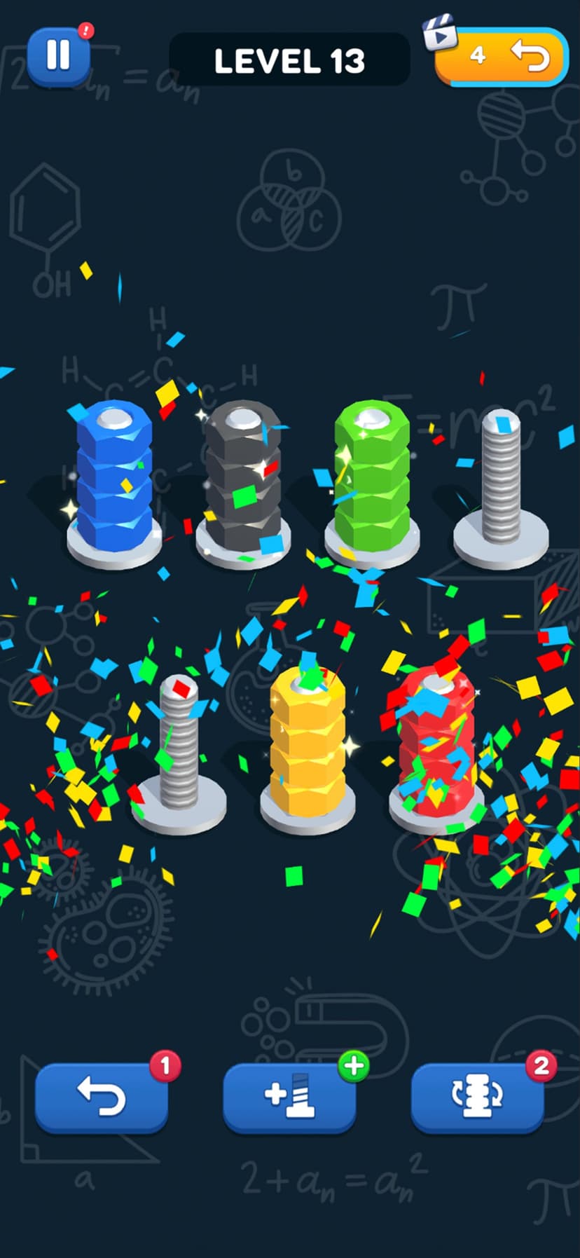 Nuts & Bolts, Color Screw Sort screenshot 5 - screenshot