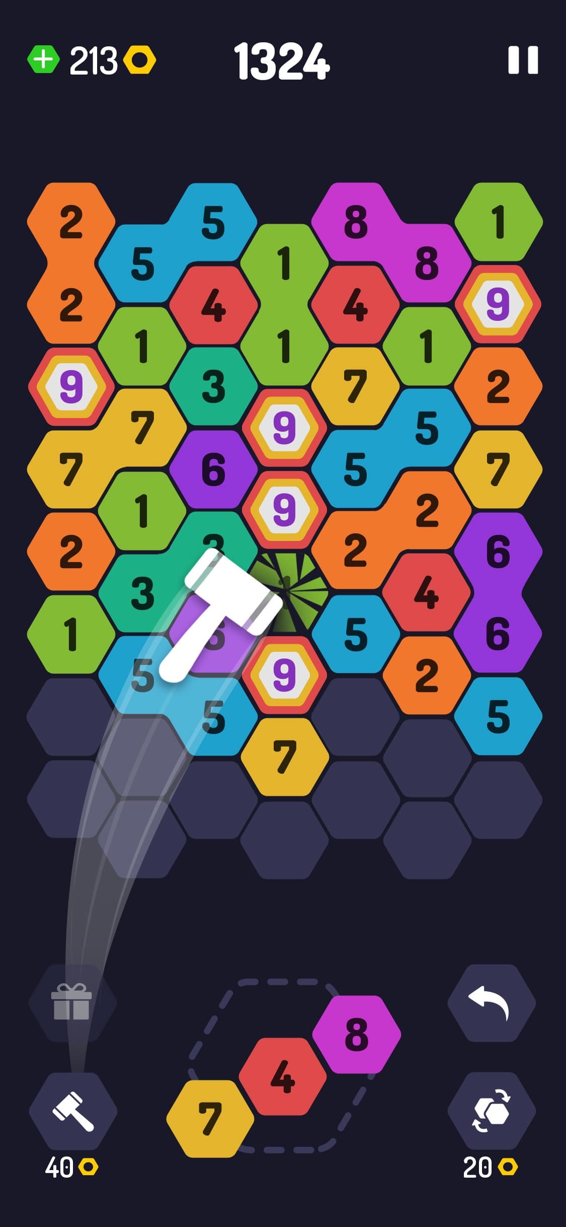 UP 9 - Hexa Puzzle! screenshot 4 - screenshot