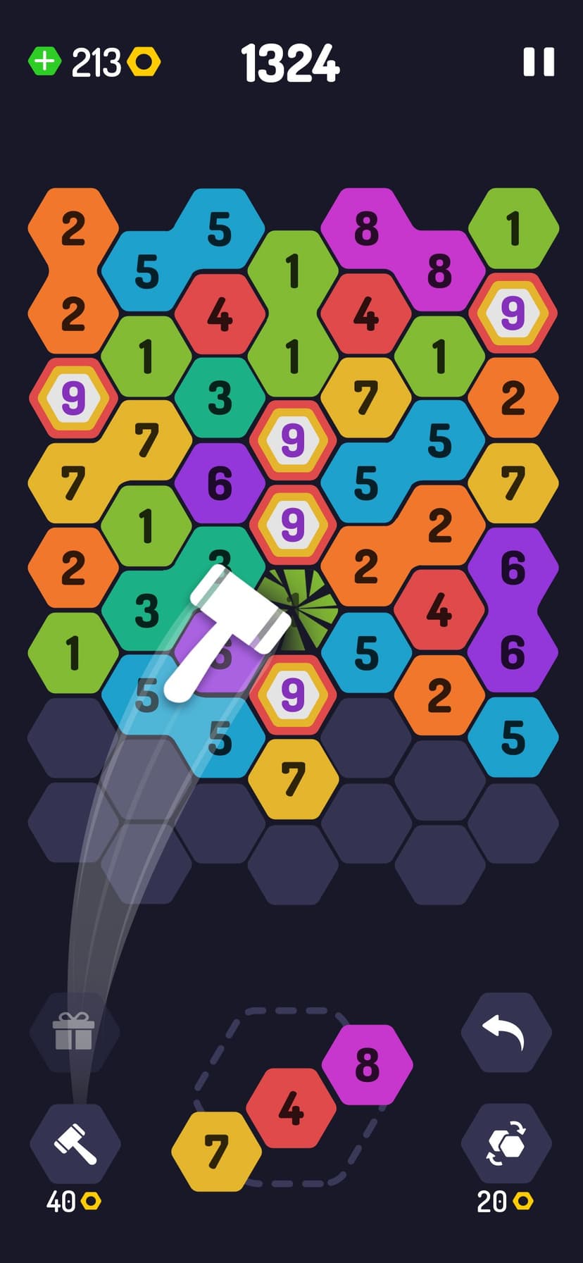 UP 9 - Hexa Puzzle! screenshot 4 - screenshot