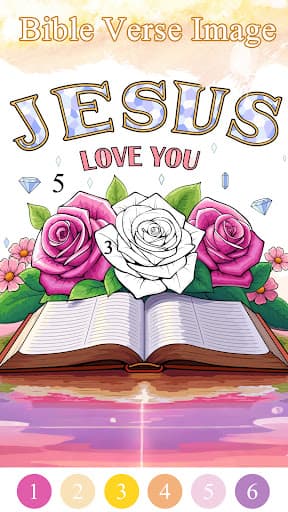 Bible Color Paint By Number screenshot 2 - screenshot