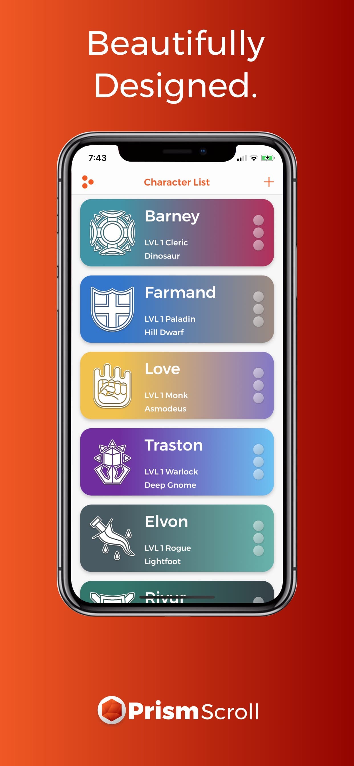 PrismScroll - Character Sheet screenshot 1 - screenshot