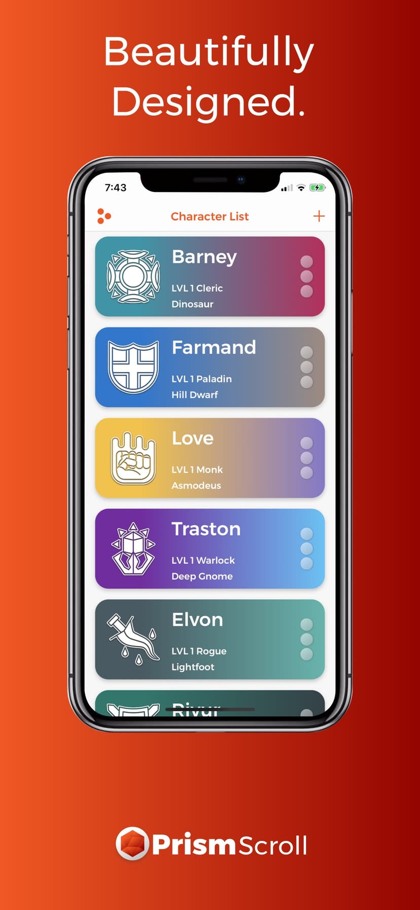 PrismScroll - Character Sheet screenshot 1 - screenshot
