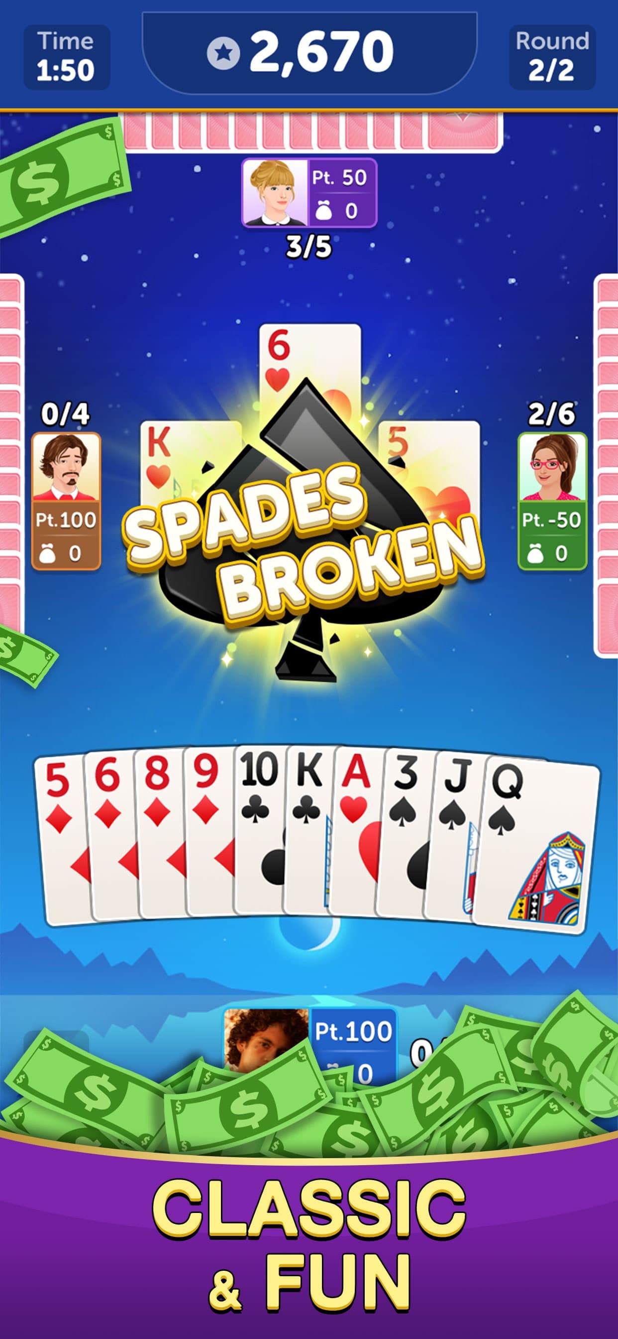 Spades Cash 2: Real Money Game screenshot 4 - screenshot