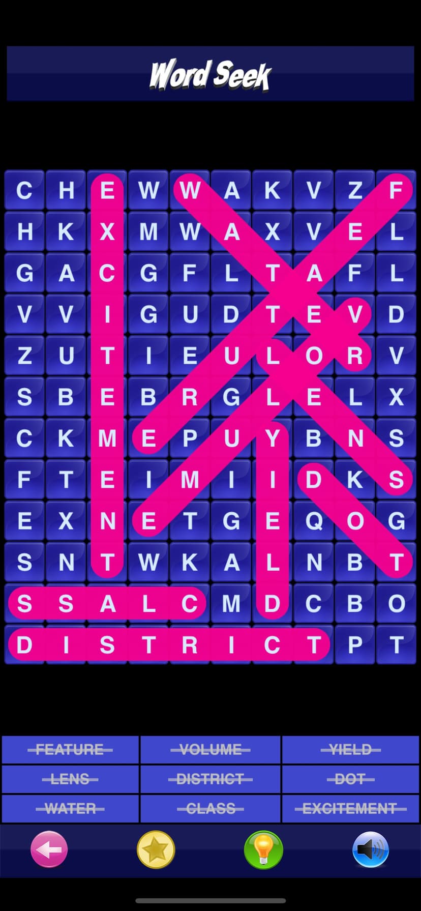 Word Seek English Infinite screenshot 1 - screenshot