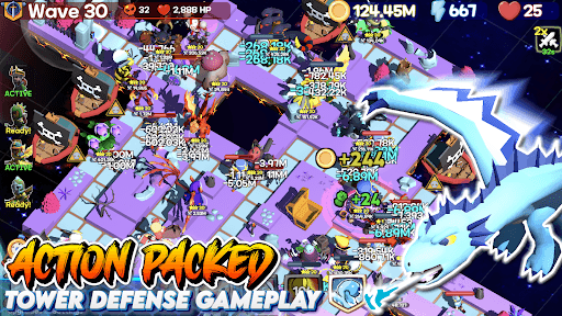 Monster Tiles TD: Tower Wars screenshot 4 - screenshot
