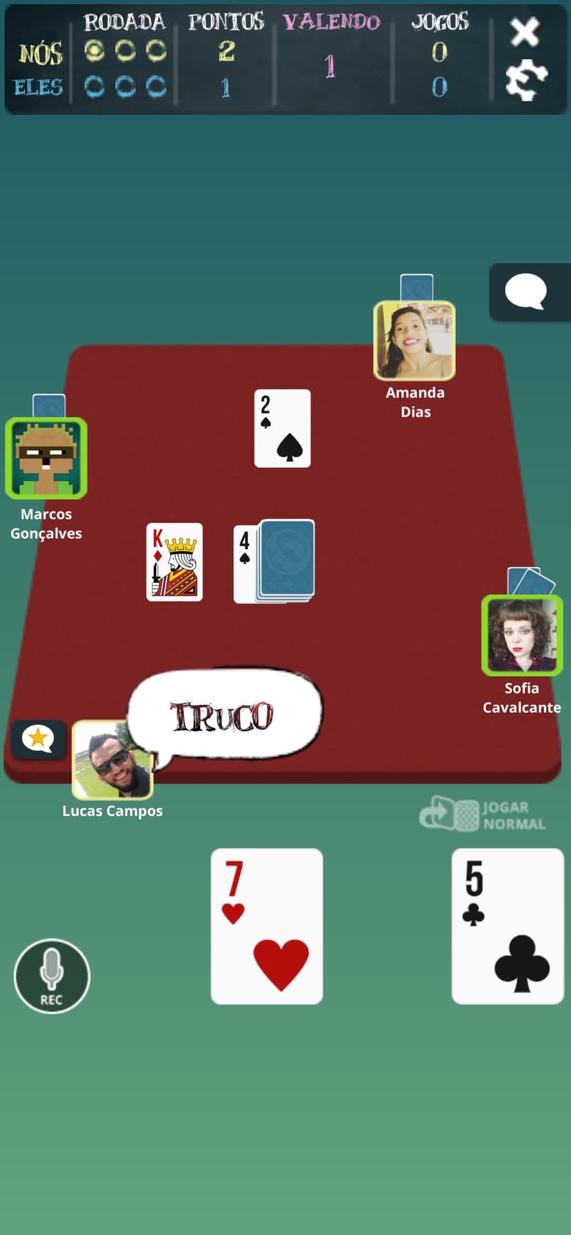 Truco Brasil - Truco online screenshot 3 - screenshot